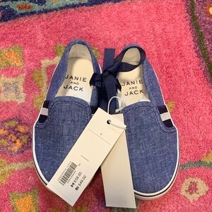 NWT JANIE AND JACK SLIP ON SNEAKERS
